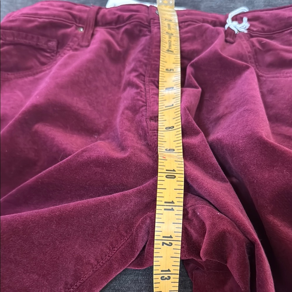 AG Adriano Goldschmied the Jodie Crop velvet pants sz 30 - Picture 8 of 14